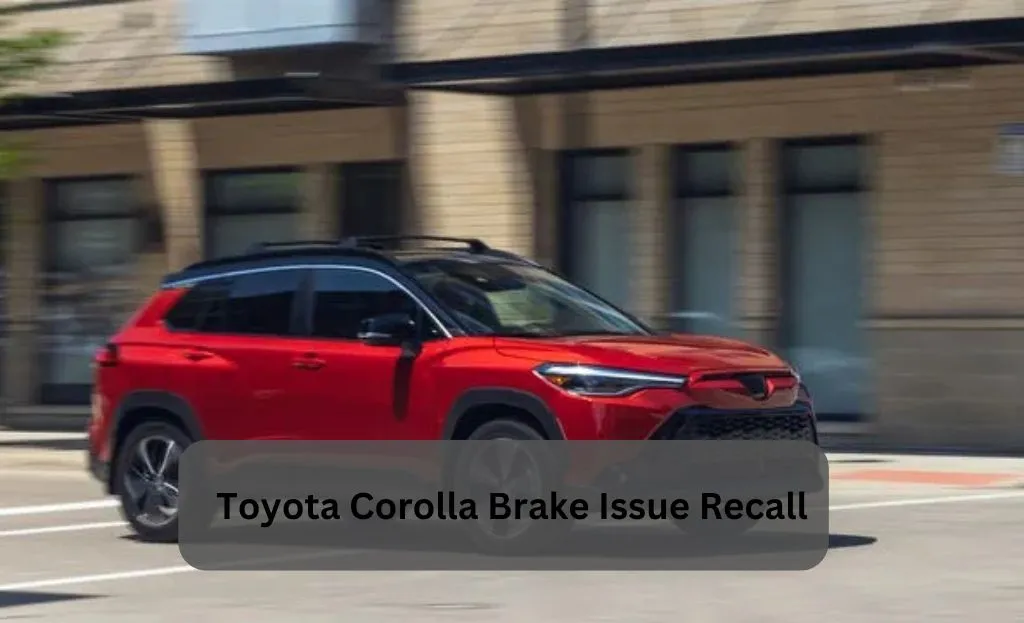 toyota corolla brake issue recall